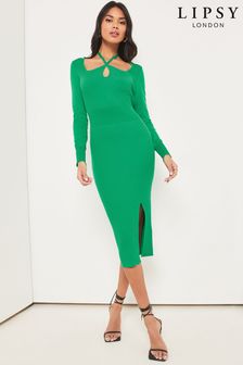 Lipsy Cut Out Knitted Halter Dress (Q27944) | 174 د.إ