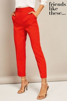 Friends Like These Red Tailored Ankle Grazer Trousers (Q27999) | €40