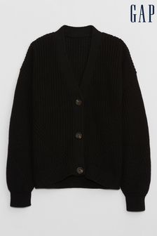 Negru - Cardigan cu cusături Gap Bluze tip bustieră shaker (4-13ani) (Q28301) | 209 LEI