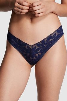 Victoria's Secret PINK Midnight Navy Blue Lace Brazilian Knickers (Q28441) | €11