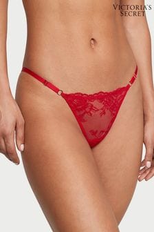 Victoria's Secret Lipstick Red Lace G String Knickers (Q28681) | kr182