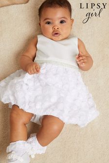 Lipsy Ivory Puff Ball Occasion Dress - Baby (Q29200) | €15.50 - €16