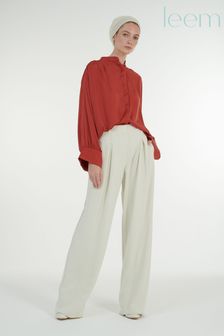 leem Cream High-Waist Trousers (Q29419) | €70