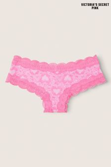Rosa - Victoria's Secret Pink Lace Trim Cheeky Knicker (Q29624) | 12 €