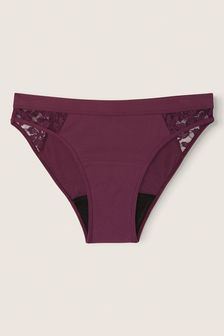 Темно-бордовый - Кружевные трусы бикини Victoria's Secret Pink (Q29672) | €19
