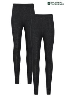 Mountain Warehouse Black Merino Womens Thermal Pants Multipack (Q29823) | AED532