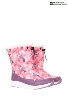 Mountain Warehouse Pink Glide Printed Snow Boots (Q29847) | €23