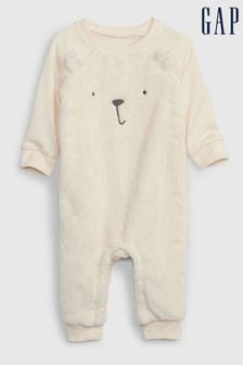 Gap Cream Sherpa Bear Baby Sleepsuit (Q30294) | 52 €