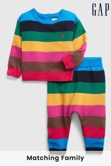 Gap Rainbow Happy Stripe Jumper Outfit Set (Q30337) | €12.50