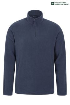 Mountain Warehouse Blue Mens Camber Half-Zip Fleece (Q30401) | €35