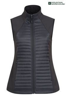 Negro - Chaleco acolchado de softshell para mujer London de Mountain Warehouse (Q30435) | 57 €
