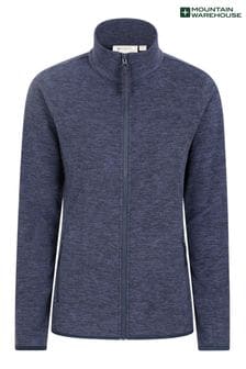 Синий - Меланжевая флисовая куртка на молнии Mountain Warehouse Snowdon - Женщины (Q30458) | €42