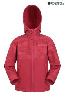 Mountain Warehouse Red Exodus Water Resistant Softshell Jacket - Kids (Q30495) | €36