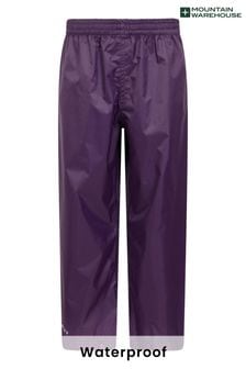 Mountain Warehouse Purple Pakka Waterproof Over Trousers - Kids (Q30509) | ₪ 116