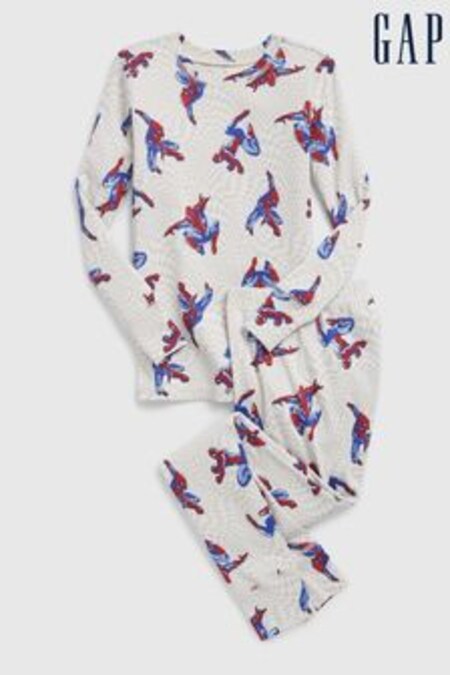 Pijamale din bumbac organic Gap Marvel Spiderman (Q30902) | 189 LEI