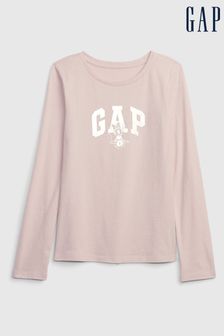 Gap Pink Disney Organic Cotton Graphic Long Sleeve T-Shirt (Q30915) | €8