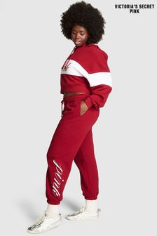 Rdeča laquer - Roza hlače za prosti čas s patentom iz flisa Victoria's Secret (Q31234) | €44