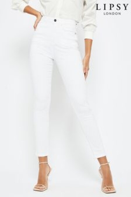 Blanc - jean skinny taille haute sculptant, shape and slim Lipsy (Q31487) | €42