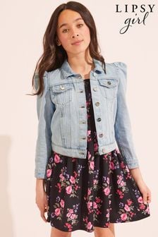 Lipsy Blue Puff Sleeve Denim Jacket (Q32190) | €35 - €46