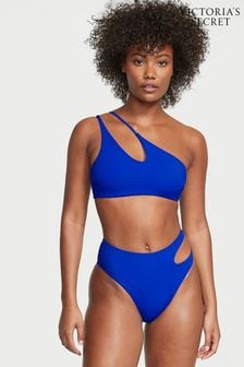 Victoria's Secret Blue Oar Cut Out One Shoulder Swim Bikini Top (Q32399) | kr710