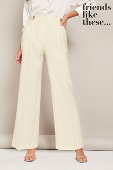 Friends Like These High Waisted Wide Leg Trousers