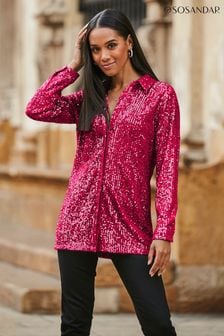 Sosandar Pink Sequin Shirt (Q32991) | 44 €