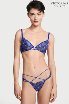 Victoria's Secret Blue Butterfly Embroidery Brazilian Embroidered Knickers (Q33332) | €50