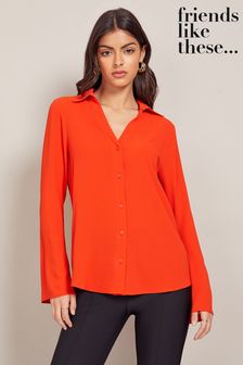 Friends Like These Red Fluted Sleeve Shirt (Q33504) | €12.50