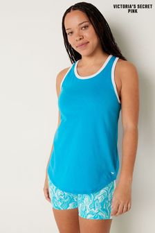 Victoria's Secret PINK Bright Marine Blue Everyday Ringer Tank (Q33674) | kr260