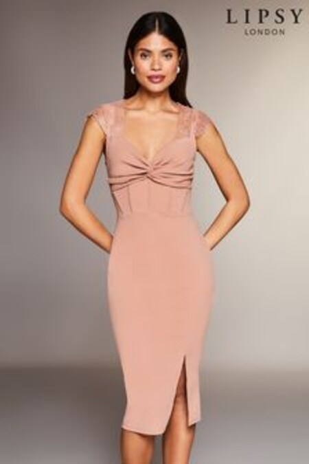 Chair - Robe moulante en corset Manche courte cils Lipsy (Q34006) | €48