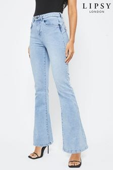 Голубой с моделирую - Lipsy Расклешенные джинсы с классической посадкой Chloe (Q34353) | €31
