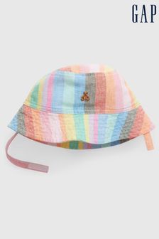 Gap Blue Stripe Baby Linen Cotton Stripe Bucket Hat (Q34489) | €13.50