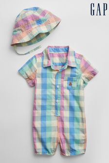 Gap Pink Romper Two Piece Baby Outfit Set (Q34496) | 11,310 Ft
