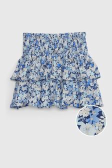 Gap Blue Smocked Skirt (Q34602) | 11,310 Ft