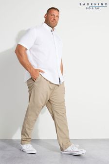Bež - Ragbi hlače z elastičnim pasom Badrhino Big & Tall (Q34828) | €36