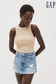 Gap Blue Low Rise Denim Mini Skirt (Q35273) | €25