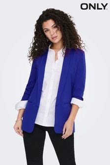 ONLY Blue Ruched Sleeve Workwear Blazer (Q35333) | €31