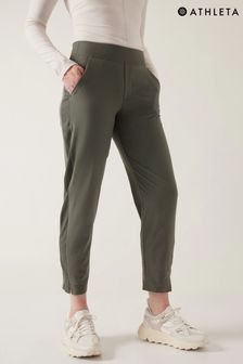 Athleta Green Brooklyn Mid Rise Featherweight Ankle Trousers (Q36149) | kr1 280