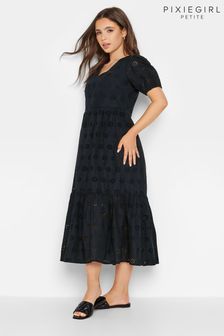 Платье макси для миниатюрных с вышивкой ришелье Pixiegirl (Q36771) | €34