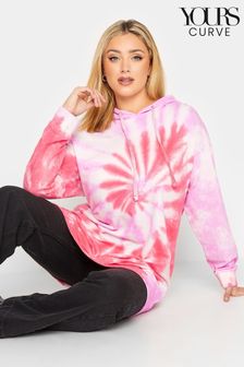 Yours Curve White Tie Dye Cotton Hoodie (Q37532) | INR 3,770