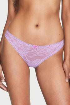 Victoria's Secret Jasmine Purple Lace Up Cheeky Knickers (Q37706) | €8