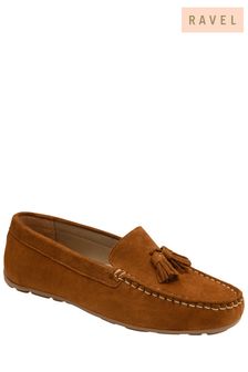 Ravel Brown Suede Loafers (Q37819) | ₪ 302