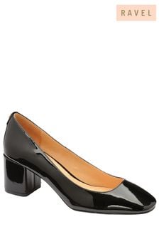 Ravel Black Patent Block Heel Shoes (Q37874) | KRW138,800