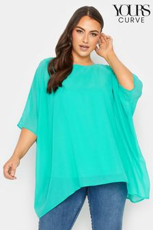 Yours Curve Green London Cape Blouse (Q37901) | 92 zł