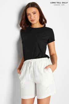 Long Tall Sally White Linen Short (Q37924) | €16