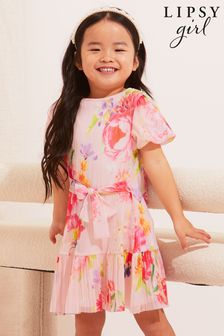 Lipsy Pink Mini Puff Sleeve Tulle Pleated Dress (Q38124) | INR 2,646 - INR 2,977