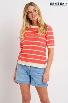 Brakeburn Pink Sorbet Knitted T-Shirt (Q38890) | 167 zł