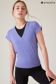 Athleta Purple Explore T-Shirt (Q39665) | 250 zł