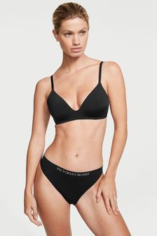 Victoria's Secret Black Smooth Seamless Bikini Knickers (Q39785) | kr160