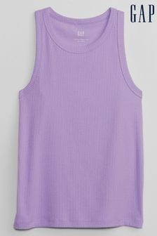 Gap Purple Ribbed High Neck Vest (Q40094) | €7